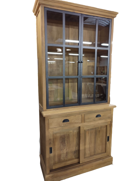 <p>Deux-corps vitré 132-IVCL<br />108 x 35/45 x H 220 Cm<br />1 699,00 € T.T.C<br /><a href="/Article/4161?type=neuf" style="color:white;" target="_blank">Lien vers l&#39;article</a></p>