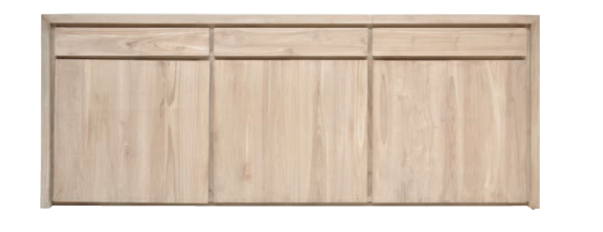 <p>Dresse Teck 3 portes<br />3 tiroirs 226 x 50 x 90 Cm<br />1 479,00 € T.T.C<br /><a href="/Article/3806?type=neuf" style="color:white;" target="_blank">Lien vers l&#39;article</a></p>