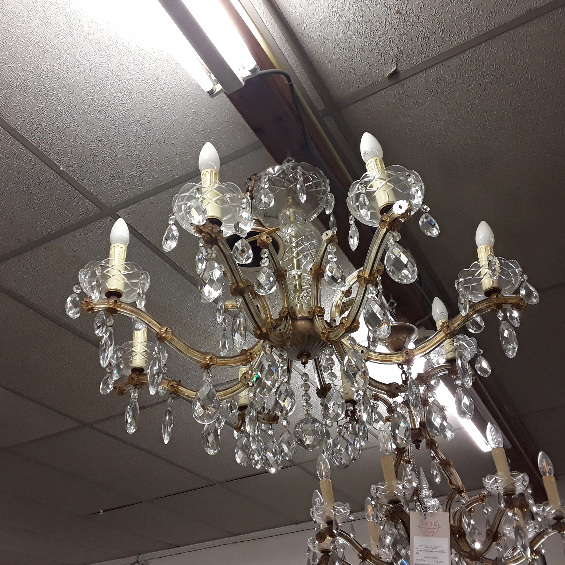<p>Lustre breloques 8 branches<br />GM<br />50,00 € T.T.C<br /><a href="/Article/120357?type=depose" style="color:white;" target="_blank">Lien vers l&#39;article</a></p>