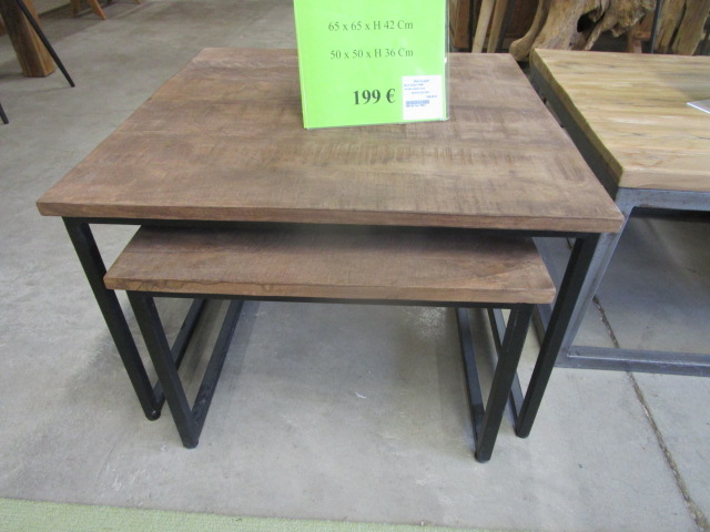<p>Set 2 tables 10891<br />carrées pieds noirs<br />199,00 € T.T.C<br /><a href="/Article/3833?type=neuf" style="color:white;" target="_blank">Lien vers l&#39;article</a></p>